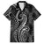 Polynesia Plumeria Lei Family Matching Tank Maxi Dress and Hawaiian Shirt Black Curves Motif