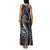 Polynesia Plumeria Lei Family Matching Tank Maxi Dress and Hawaiian Shirt Black Curves Motif
