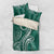 Polynesia Plumeria Lei Bedding Set Sage Green Curves Motif