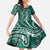 Polynesia Plumeria Lei Family Matching Tank Maxi Dress and Hawaiian Shirt Sage Green Curves Motif