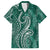Polynesia Plumeria Lei Family Matching Tank Maxi Dress and Hawaiian Shirt Sage Green Curves Motif