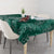 Polynesia Plumeria Lei Tablecloth Sage Green Curves Motif
