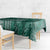 Polynesia Plumeria Lei Tablecloth Sage Green Curves Motif