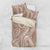 Polynesia Plumeria Lei Bedding Set Beige Curves Motif