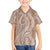 Polynesia Plumeria Lei Family Matching Tank Maxi Dress and Hawaiian Shirt Beige Curves Motif
