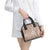 Polynesia Plumeria Lei Shoulder Handbag Beige Curves Motif