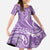 Polynesia Plumeria Lei Family Matching Tank Maxi Dress and Hawaiian Shirt Periwinkle Curves Motif