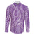 Polynesia Plumeria Lei Family Matching Tank Maxi Dress and Hawaiian Shirt Periwinkle Curves Motif