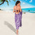 Polynesia Plumeria Lei Sarong Periwinkle Curves Motif