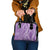 Polynesia Plumeria Lei Shoulder Handbag Periwinkle Curves Motif