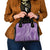 Polynesia Plumeria Lei Shoulder Handbag Periwinkle Curves Motif