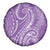 Polynesia Plumeria Lei Spare Tire Cover Periwinkle Curves Motif