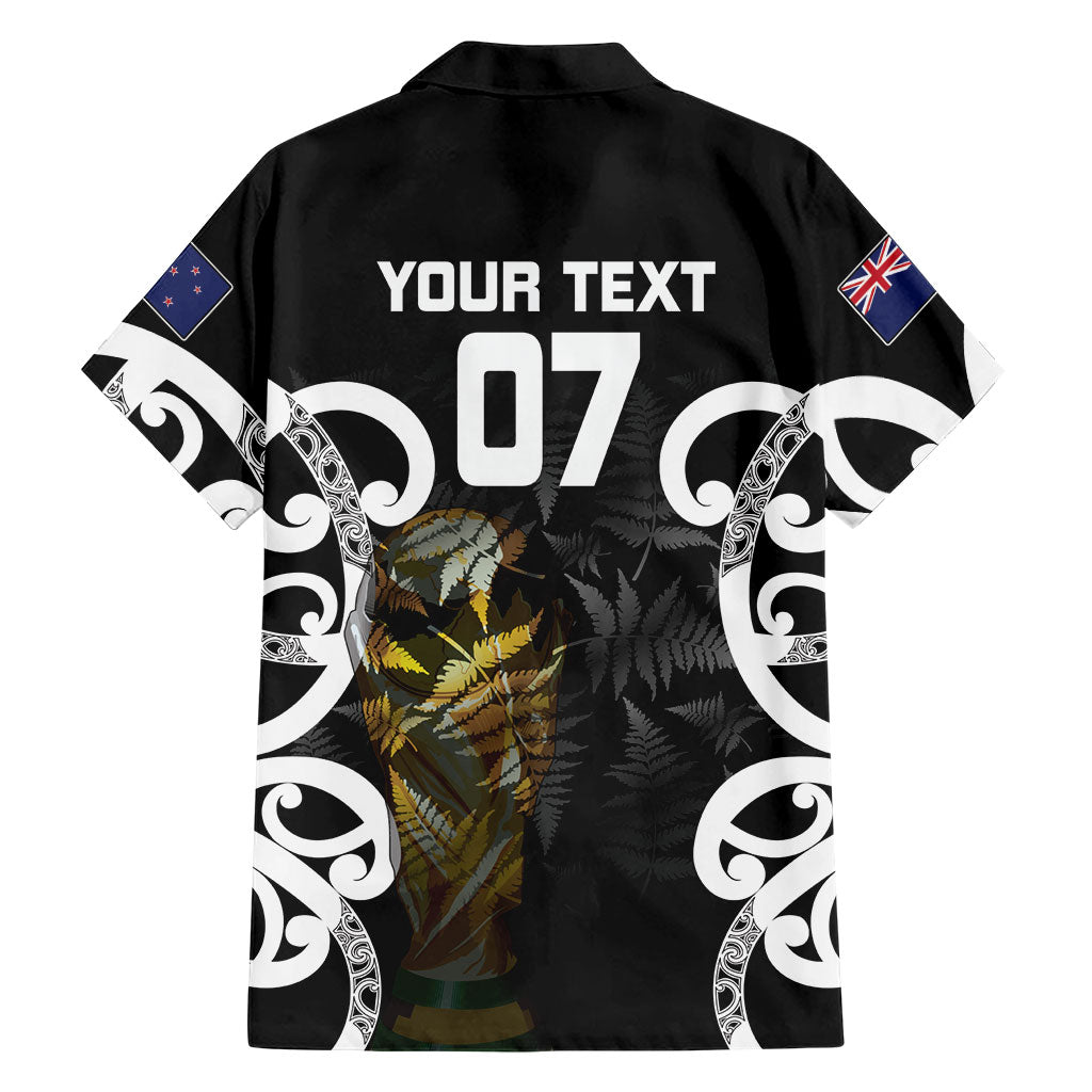 New Zealand WC2026 Custom Black Hawaiian Shirt Silver Fern