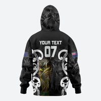 New Zealand WC2026 Custom Black Hoodie Silver Fern