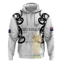 New Zealand WC2026 Custom White Hoodie Silver Fern