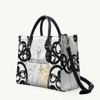 New Zealand WC2026 White Leather Bag Silver Fern