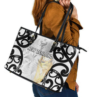 New Zealand WC2026 White Leather Tote Bag Silver Fern