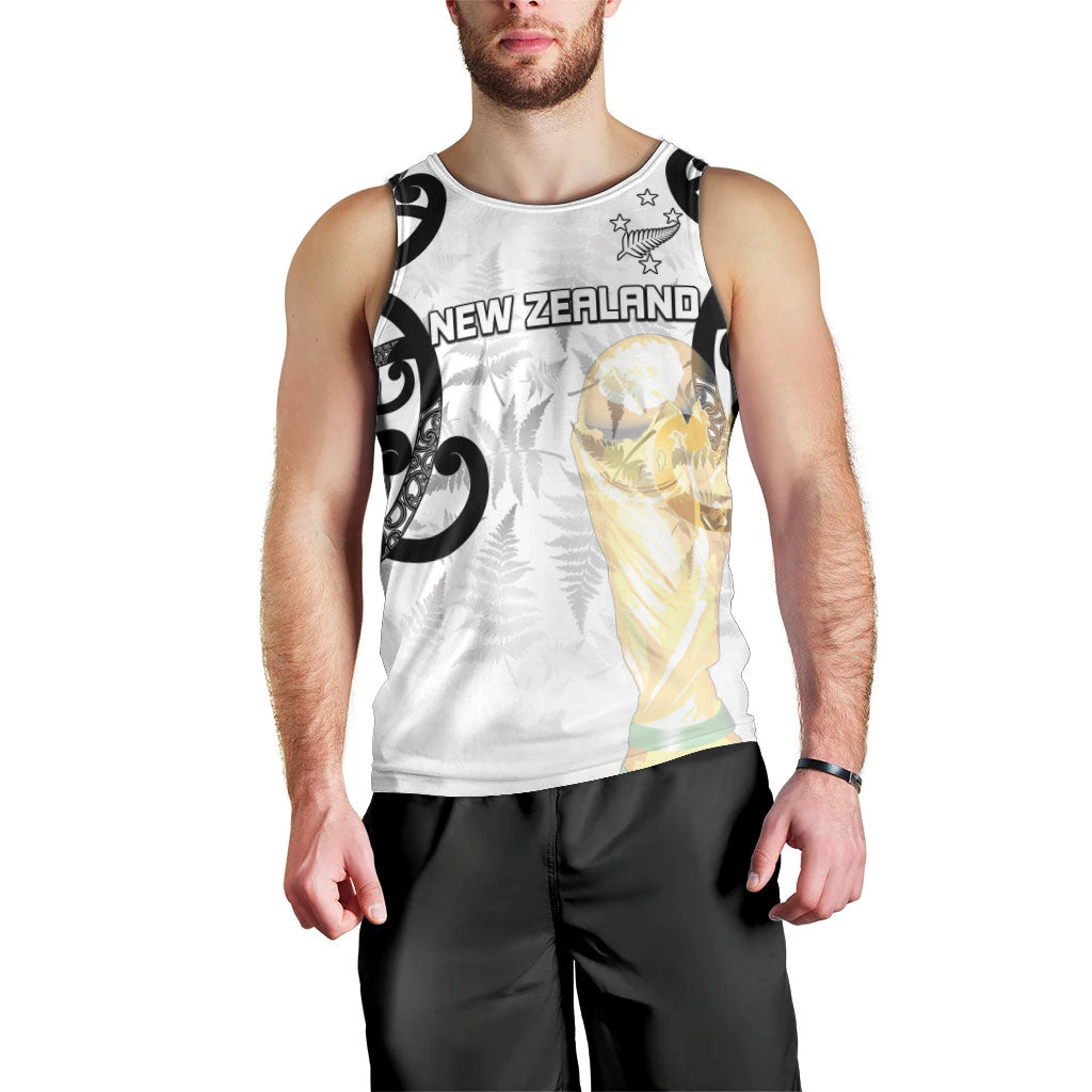 New Zealand WC2026 Custom White Men Tank Top Silver Fern
