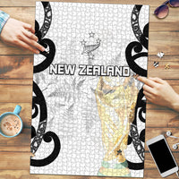 New Zealand WC2026 White Puzzle Silver Fern