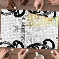 New Zealand WC2026 White Puzzle Silver Fern