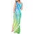 Polynesian Pride Tank Maxi Dress Turtle Hibiscus Luxury Style - Gradient Blue LT7 - Polynesian Pride