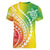 Polynesian Pride Women V Neck T Shirt Turtle Hibiscus Luxury Style - Reggae LT7 - Polynesian Pride