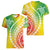 Polynesian Pride Women V Neck T Shirt Turtle Hibiscus Luxury Style - Reggae LT7 - Polynesian Pride