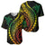 Polynesian Pride Baseball Jersey Turtle Hibiscus Luxury Style - Reggae Ver2 LT7 - Polynesian Pride