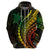 Polynesian Pride Hoodie Turtle Hibiscus Luxury Style - Reggae Ver2 LT7 - Polynesian Pride