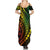 Polynesian Pride Summer Maxi Dress Turtle Hibiscus Luxury Style - Reggae Ver2 LT7 - Polynesian Pride