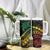 Polynesian Pride Tumbler With Handle Turtle Hibiscus Luxury Style - Reggae Ver2