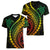 Polynesian Pride Women V Neck T Shirt Turtle Hibiscus Luxury Style - Reggae Ver2 LT7 - Polynesian Pride