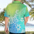 Polynesia Hawaiian Shirt Plumeria Blue Gradient Curves LT7 - Polynesian Pride