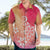 Polynesia Hawaiian Shirt Plumeria Pink Gradient Curves LT7 - Polynesian Pride