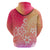 Polynesia Hoodie Plumeria Pink Gradient Curves LT7 - Polynesian Pride