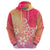 Polynesia Hoodie Plumeria Pink Gradient Curves LT7 - Polynesian Pride