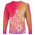 Polynesia Long Sleeve Shirt Plumeria Pink Gradient Curves LT7 - Polynesian Pride