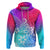 Polynesia Hoodie Plumeria Galaxy Gradient Curves LT7 Galaxy - Polynesian Pride