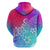 Polynesia Hoodie Plumeria Galaxy Gradient Curves LT7 - Polynesian Pride