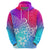 Polynesia Hoodie Plumeria Galaxy Gradient Curves LT7 - Polynesian Pride