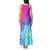 Polynesia Tank Maxi Dress Plumeria Galaxy Gradient Curves LT7 - Polynesian Pride