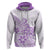 Polynesia Hoodie Plumeria Lavender Curves LT7 Purple - Polynesian Pride