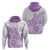 Polynesia Hoodie Plumeria Lavender Curves LT7 - Polynesian Pride