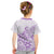 Polynesia Kid T Shirt Plumeria Lavender Curves LT7 - Polynesian Pride