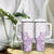 Polynesia Tumbler With Handle Plumeria Lavender Curves