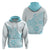 Polynesia Hoodie Plumeria Turquoise Curves LT7 - Polynesian Pride