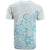 Polynesia T Shirt Plumeria Turquoise Curves LT7 - Polynesian Pride
