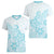 Polynesia Women V Neck T Shirt Plumeria Turquoise Curves LT7 - Polynesian Pride