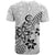 Polynesia T Shirt Plumeria White Curves LT7 - Polynesian Pride