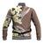 Aloha Hawaii Festive Baseball Jacket Frangipani Lace Classic - Beige